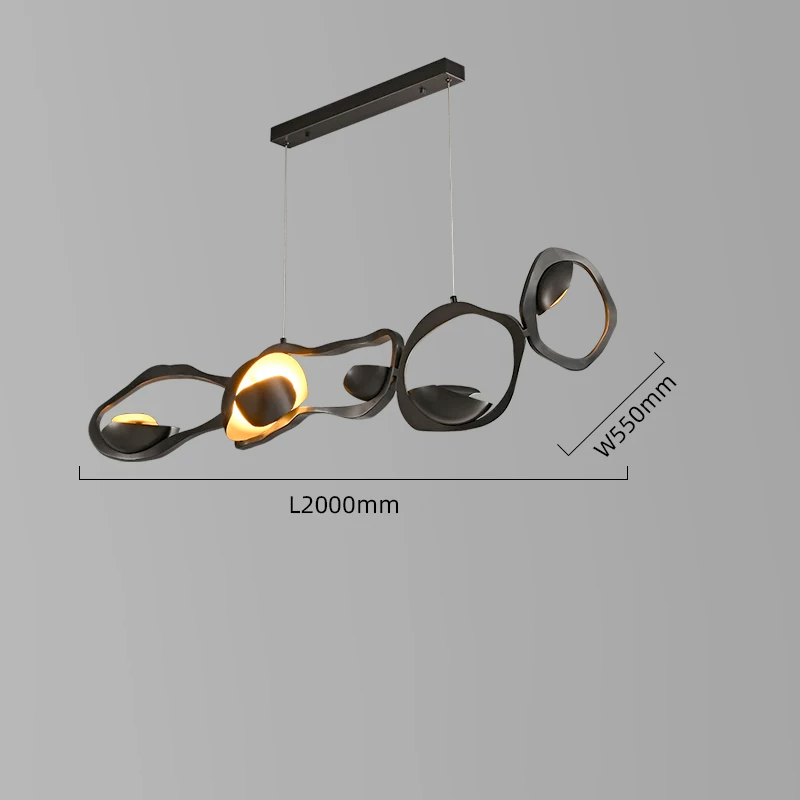 XXX LED Rocks Style Chandelier Dining Island-ChandeliersDecor.com