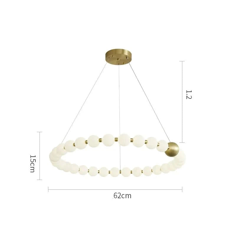 Copper Molecular Balls Chandelier for Living Room-ChandeliersDecor.com