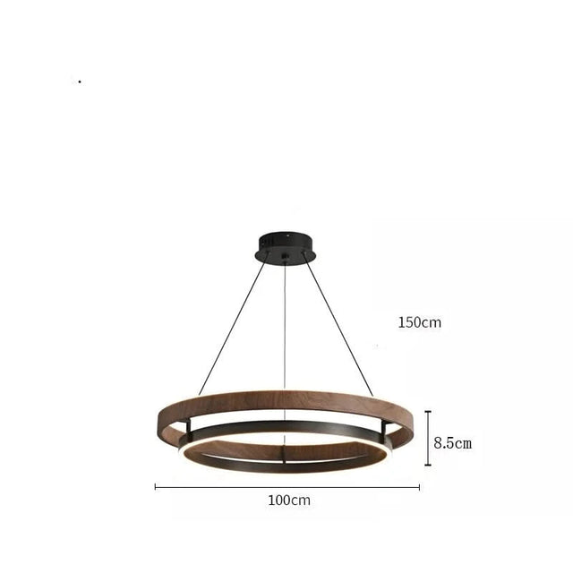 Grace LED Chandelier - Double Circular Chandelier-ChandeliersDecor.com