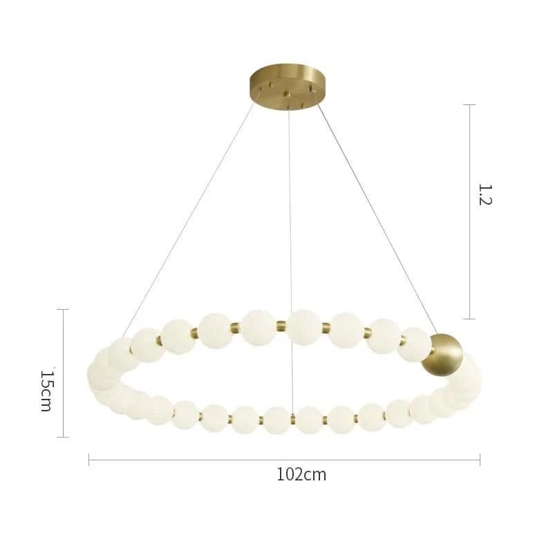 Copper Molecular Balls Chandelier for Living Room-ChandeliersDecor.com