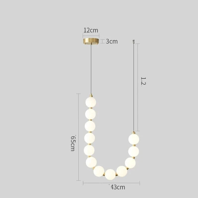 Copper Molecular Balls Chandelier for Living Room-ChandeliersDecor.com