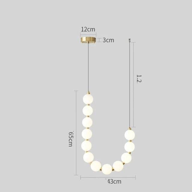 Copper Molecular Balls Chandelier for Living Room-ChandeliersDecor.com