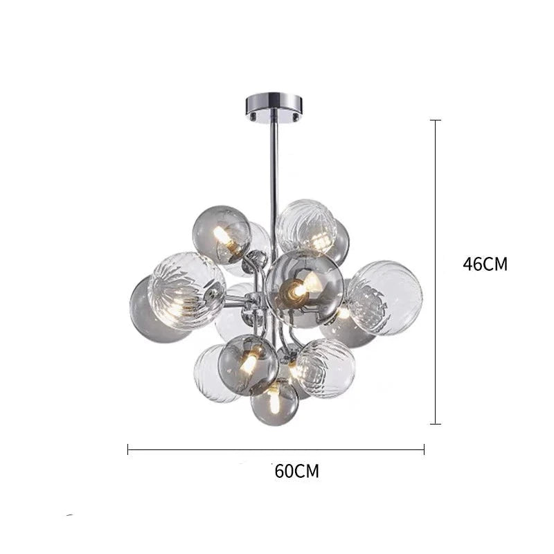 Glass Balls Chandelier: Exquisite Lighting Fixture