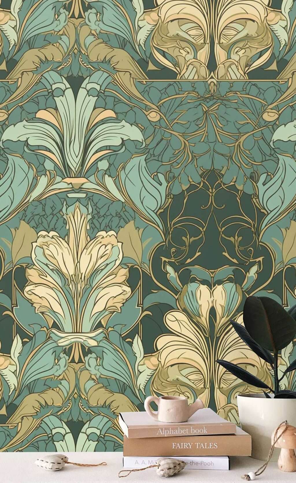Abstract Boho Mansion Wallpaper Mural-ChandeliersDecor.com