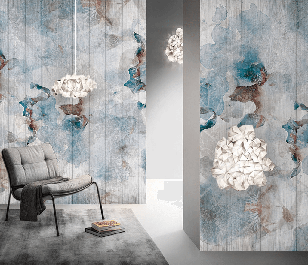 Abstract Floral Wallpaper Murals: Transform Your Space-ChandeliersDecor.com
