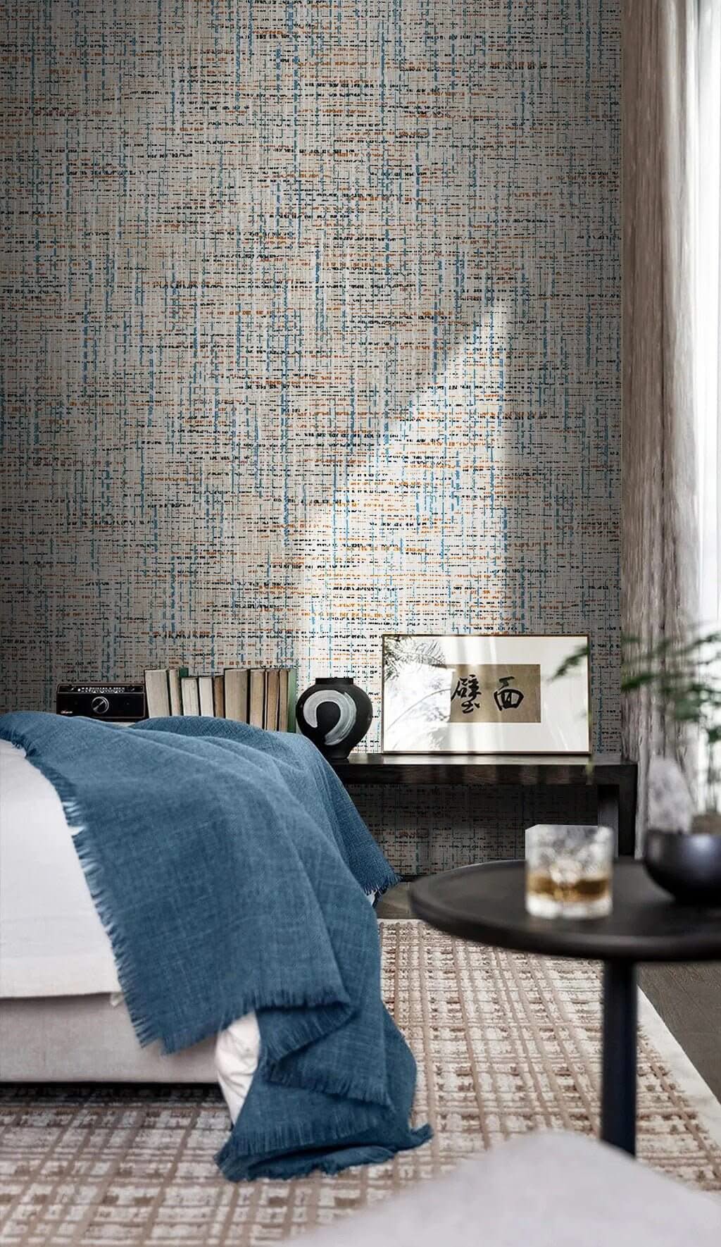 Abstract Stitch Wallpaper Mural-ChandeliersDecor.com