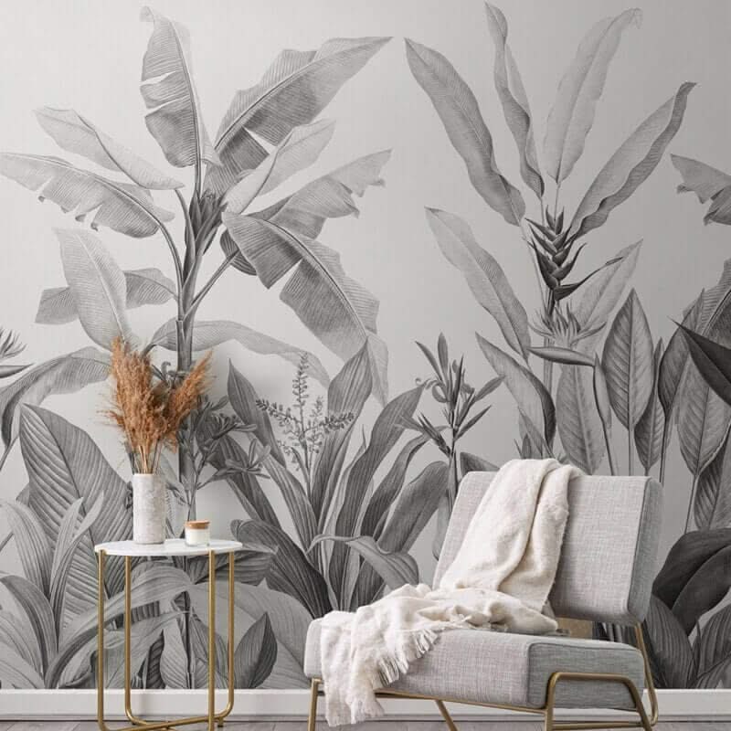 Banana Leaf Wallpaper: Transform Your Space-ChandeliersDecor.com