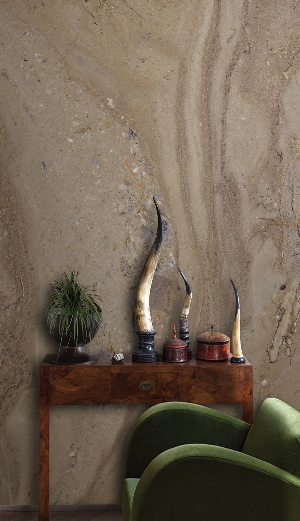 Beige Stone from the Mountain Wallpaper-ChandeliersDecor.com