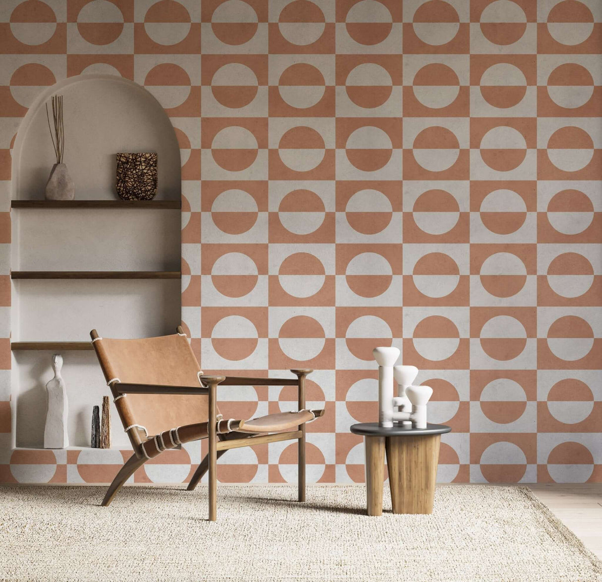Bohemian Cube Wallpaper Mural: Transform Your Space-ChandeliersDecor.com