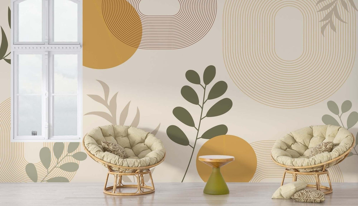 Bohemian Floral Pattern Wallpaper Mural – Vibrant & Chic-ChandeliersDecor.com