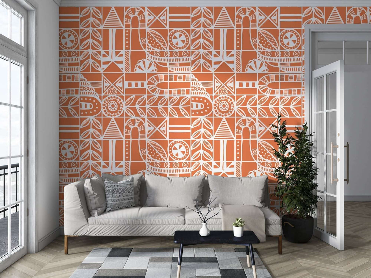 Bohemian Wallpaper Mural: Create Artistic Spaces-ChandeliersDecor.com
