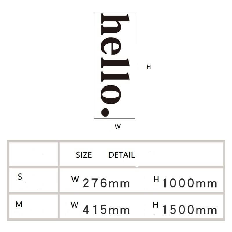 ChandeliersDecor.com-Kids Room Nursery Decals-3D HELLO Acrylic Wall Sticker Decal