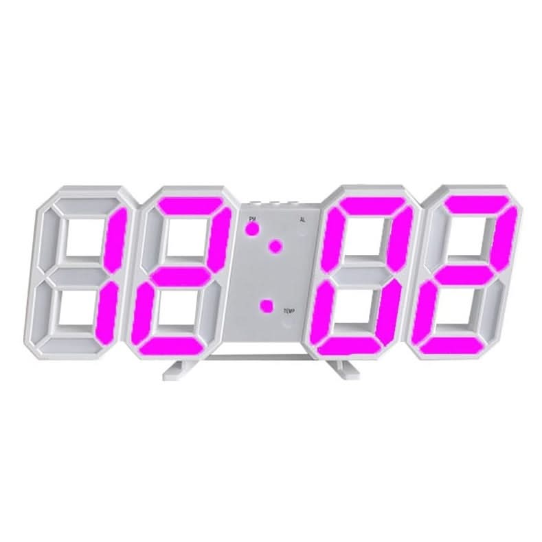 ChandeliersDecor.com-Wall Clocks-3D LED Digital Wall Clock: Innovative and Stylish Design