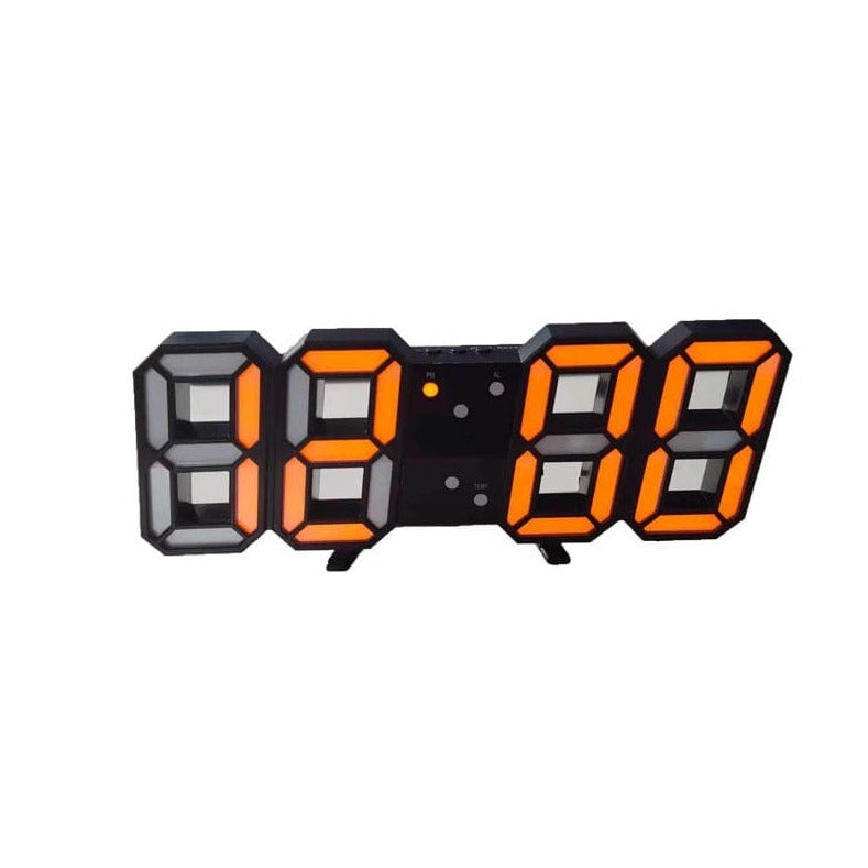 ChandeliersDecor.com-Wall Clocks-3D LED Digital Wall Clock: Innovative and Stylish Design