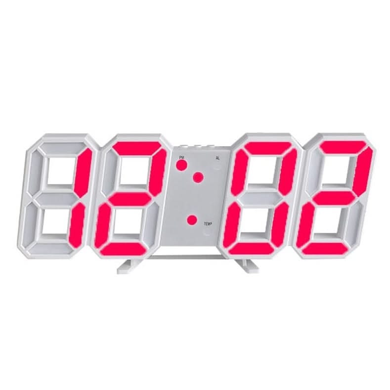 ChandeliersDecor.com-Wall Clocks-3D LED Digital Wall Clock: Innovative and Stylish Design