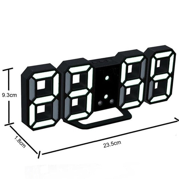 ChandeliersDecor.com-Wall Clocks-3D LED Digital Wall Clock: Innovative and Stylish Design