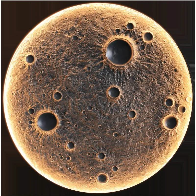 3D Moon LED Wall Lamp - Wall Decor-ChandeliersDecor.com