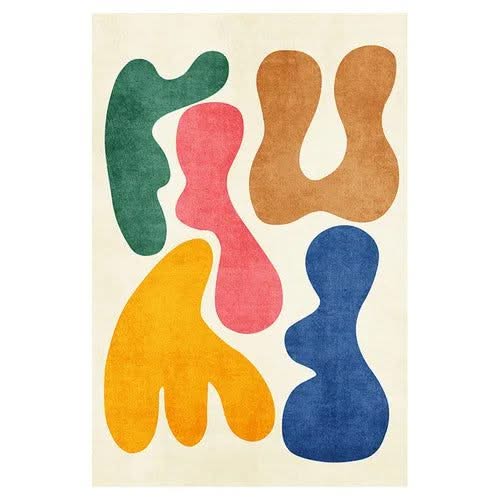 Abstract Art Lamb Wool Carpet: Elevate Your Space-ChandeliersDecor.com