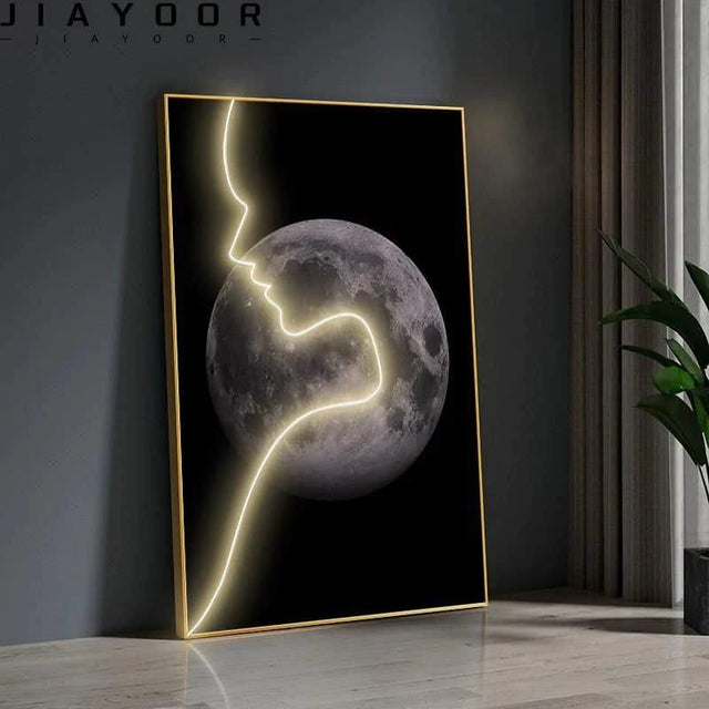 Abstract Figure LED Porch Wall Art-ChandeliersDecor.com