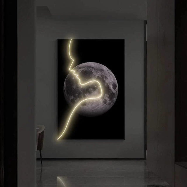 Abstract Figure LED Porch Wall Art-ChandeliersDecor.com