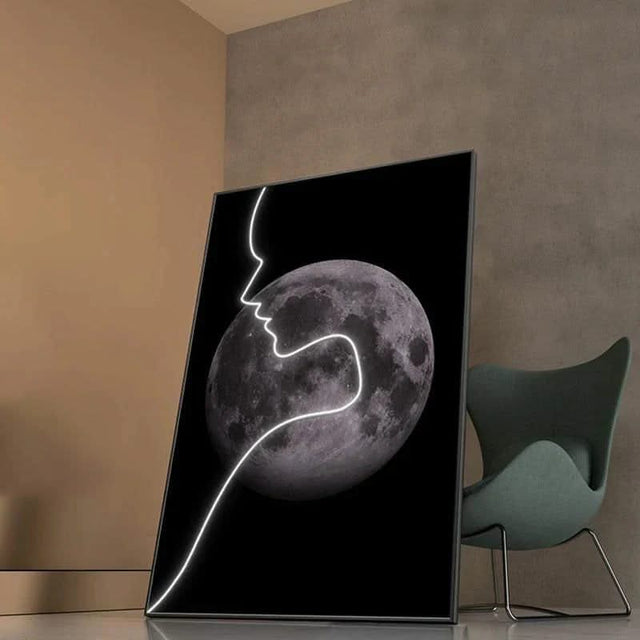 Abstract Figure LED Porch Wall Art-ChandeliersDecor.com