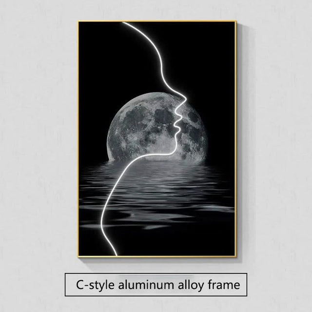 Abstract Figure LED Porch Wall Art-ChandeliersDecor.com