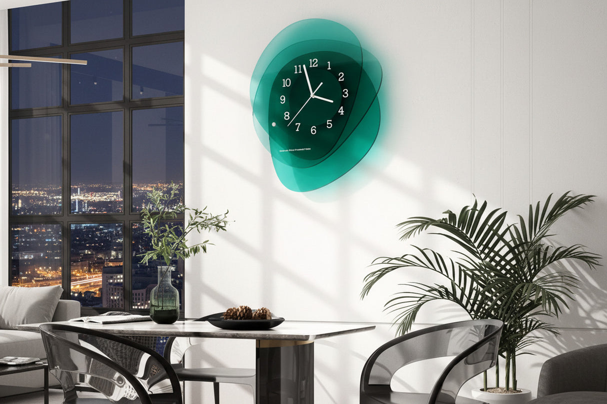 Acrylic Art High-End Wall Clock-ChandeliersDecor.com