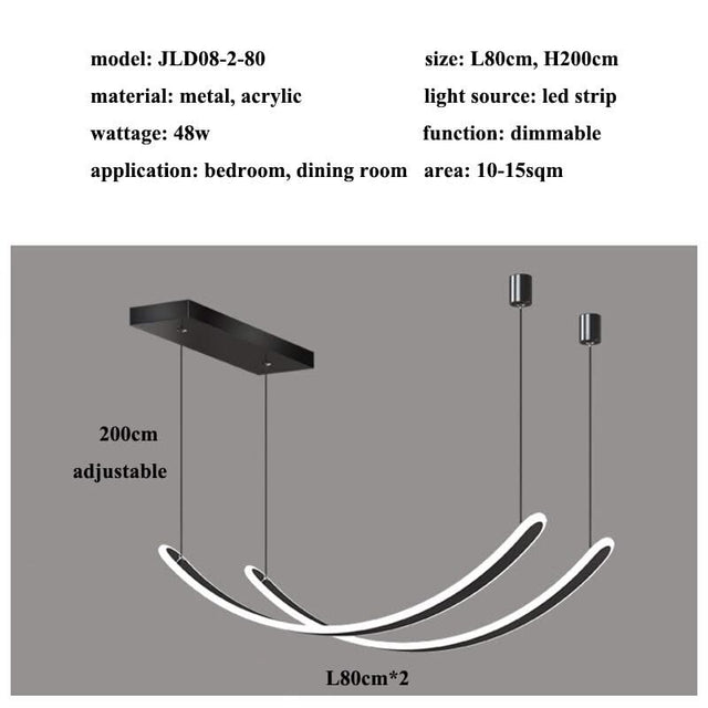 Acrylic Belts Chandelier: Sleek and Stylish Lighting-ChandeliersDecor.com