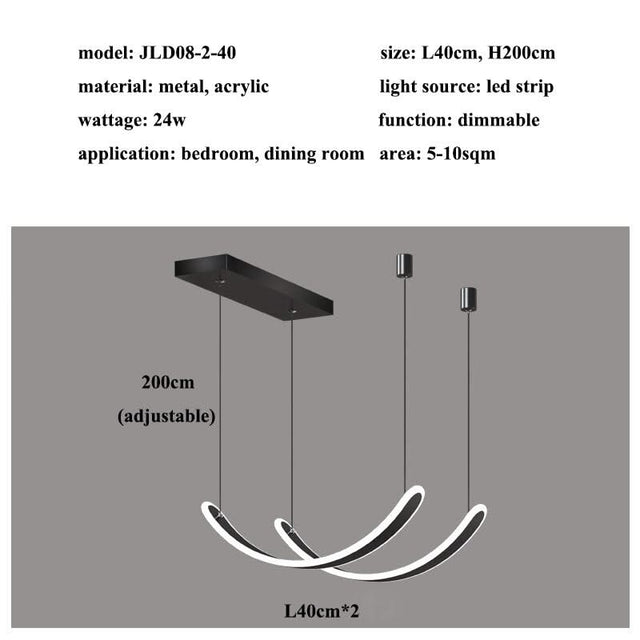 Acrylic Belts Chandelier: Sleek and Stylish Lighting-ChandeliersDecor.com