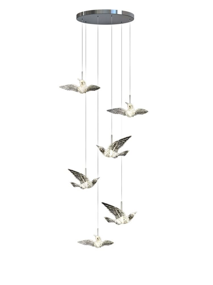 Acrylic Glass Birds Chandelier - Exquisite Lighting Solution-ChandeliersDecor.com