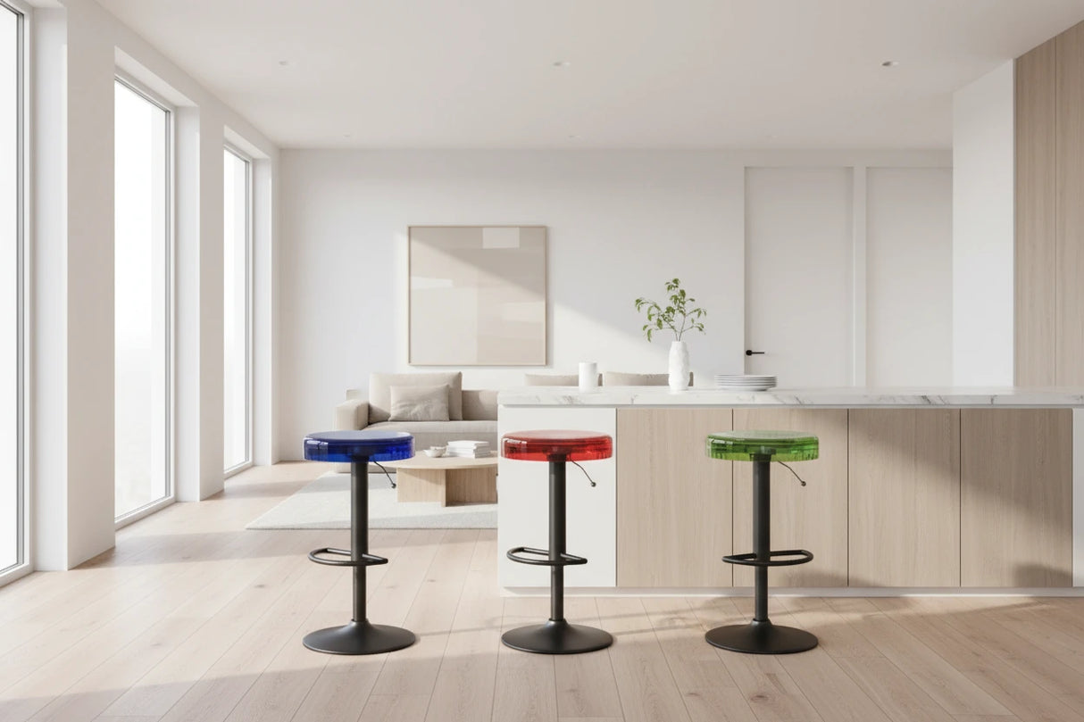 Acrylic High-End Kitchen Island Counter bar Stool-ChandeliersDecor.com