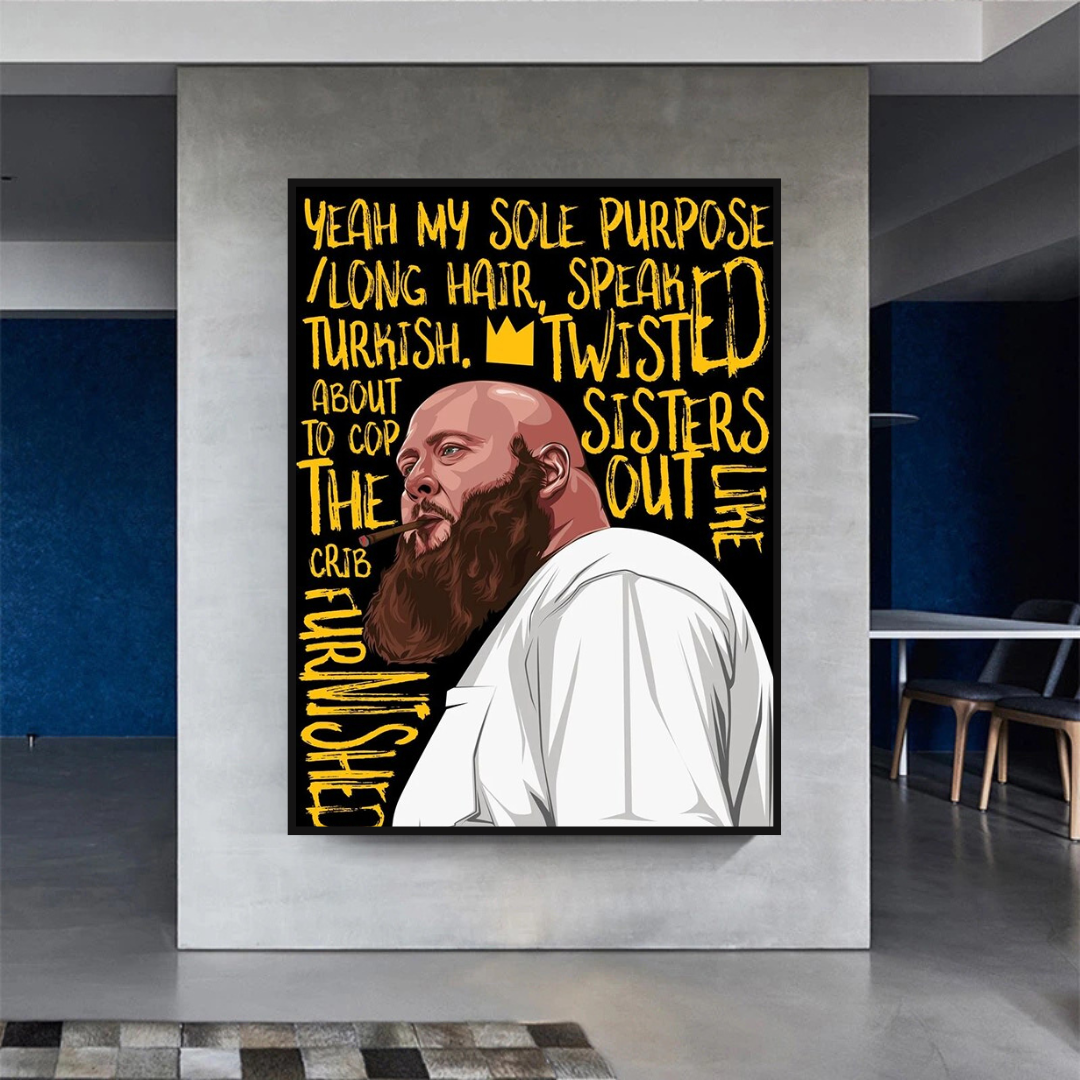 Action Bronson Singer Rapper Canvas Wall Art-ChandeliersDecor.com