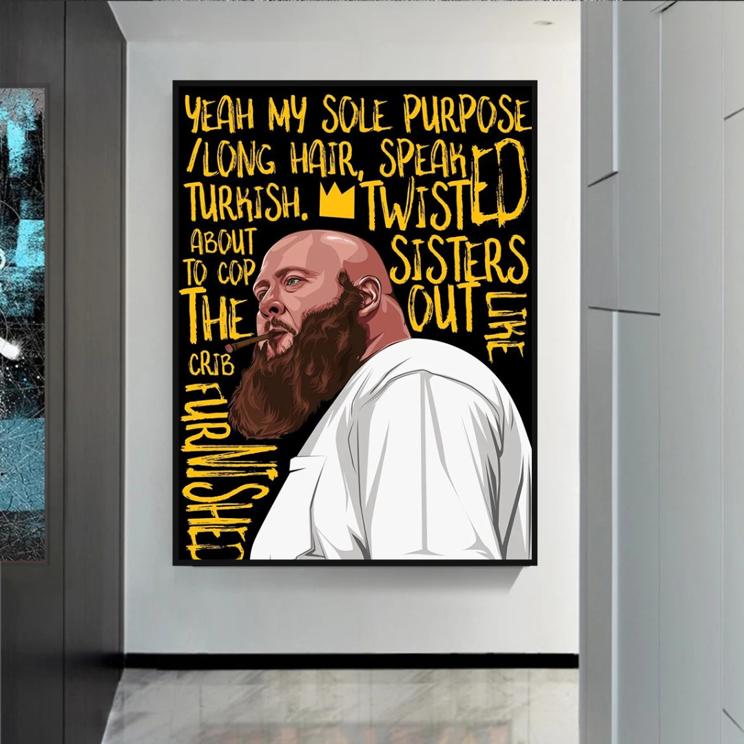 Action Bronson Singer Rapper Canvas Wall Art-ChandeliersDecor.com