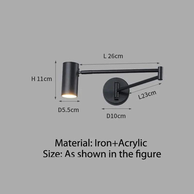 Adjustable Wall Lamp - Swivel Arm Design-ChandeliersDecor.com