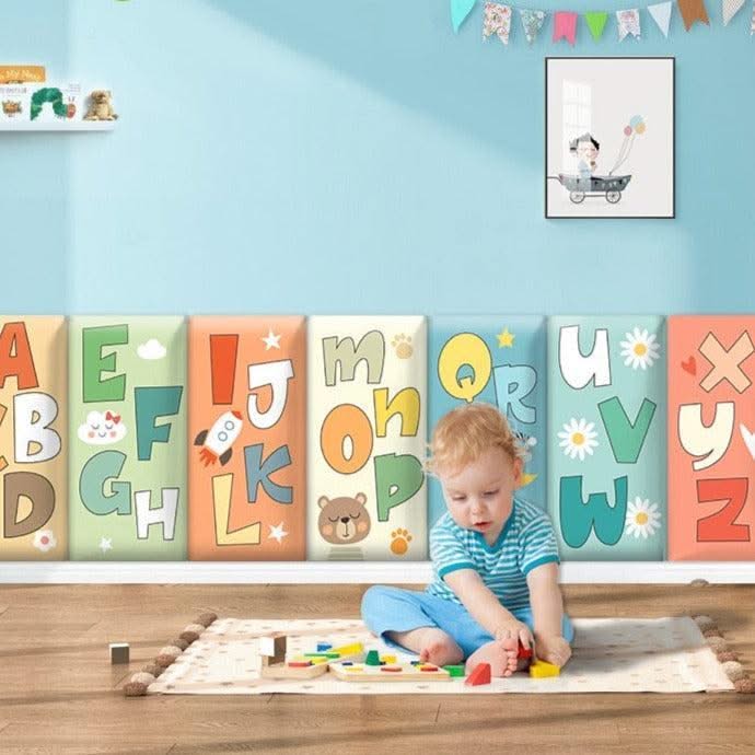 ChandeliersDecor.com-Padded Walls-Adorable Alphabet Kids Wall Padded Safety Cushions