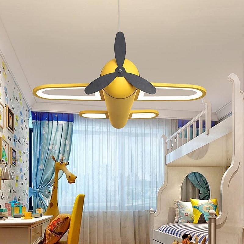 ChandeliersDecor.com-Kids Room Nursery Lighting-Aeroplane Helicopter Ceiling Light - Aviation-Inspired Decor