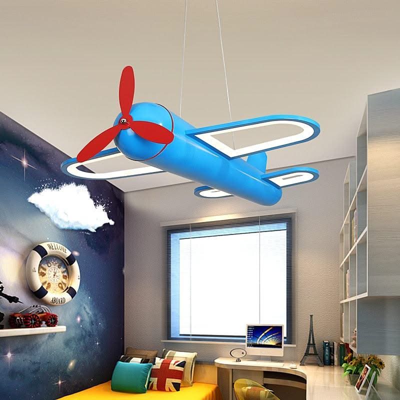 ChandeliersDecor.com-Kids Room Nursery Lighting-Aeroplane Helicopter Ceiling Light - Aviation-Inspired Decor