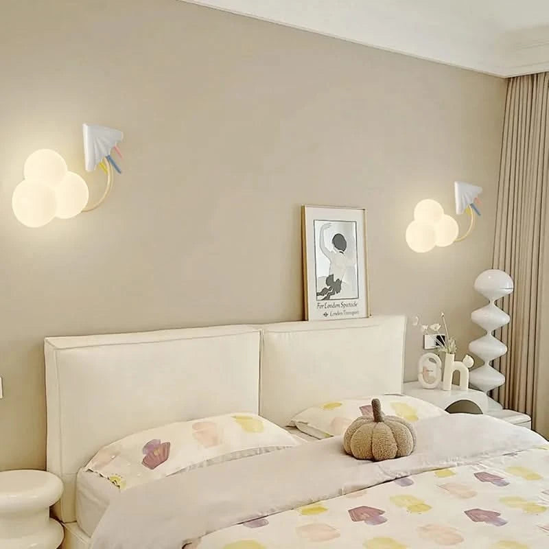 ChandeliersDecor.com-Kids Room Nursery Lighting-Aeroplane in Clouds Wall Light for Kids Room