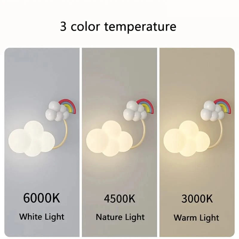 ChandeliersDecor.com-Kids Room Nursery Lighting-Aeroplane in Clouds Wall Light for Kids Room
