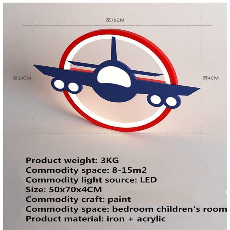 ChandeliersDecor.com-Kids Room Nursery Lighting-Airplane Ceiling Light - Illuminate Your Space in Style.