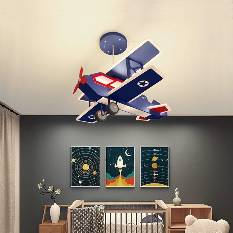 ChandeliersDecor.com-Kids Room Nursery Lighting-Airplane LED Hanging Light for Kids Room