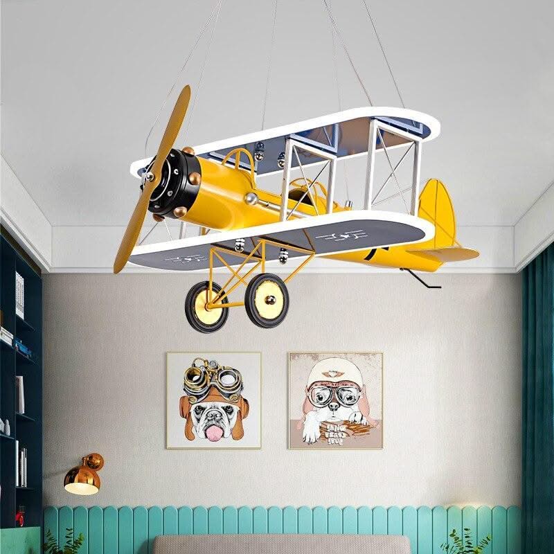 ChandeliersDecor.com-Kids Room Nursery Lighting-Airplane LED Pendant Light for Kids Nursery