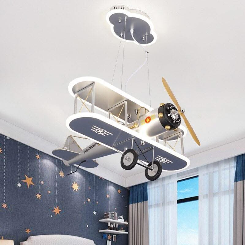ChandeliersDecor.com-Kids Room Nursery Lighting-Airplane LED Pendant Light for Kids Nursery