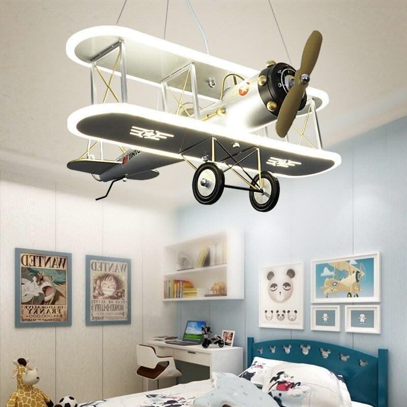 ChandeliersDecor.com-Kids Room Nursery Lighting-Airplane LED Pendant Light for Kids Nursery