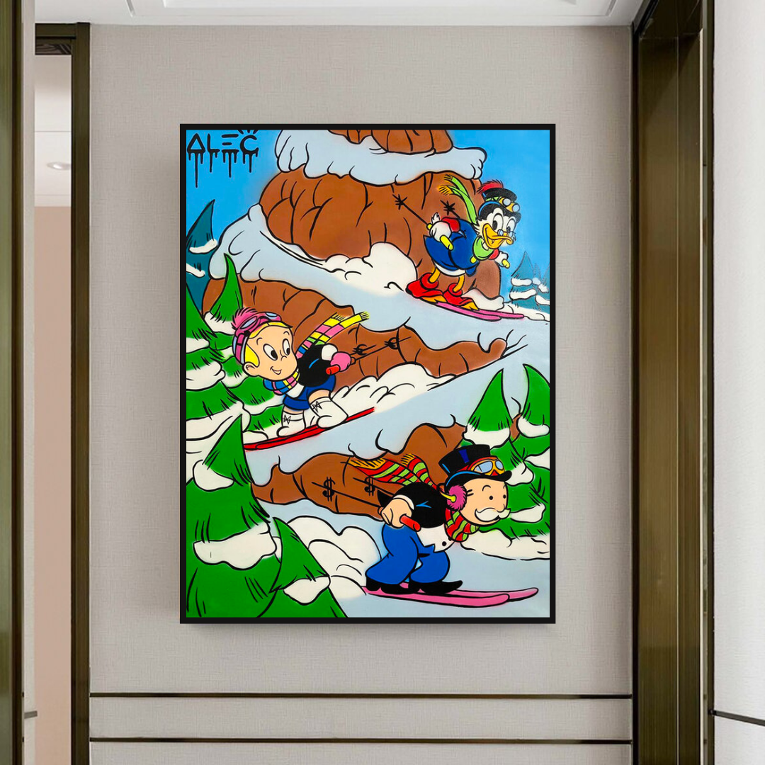 Alec Monopoly Art: Monopoly Millionaires Ice Skating-ChandeliersDecor.com