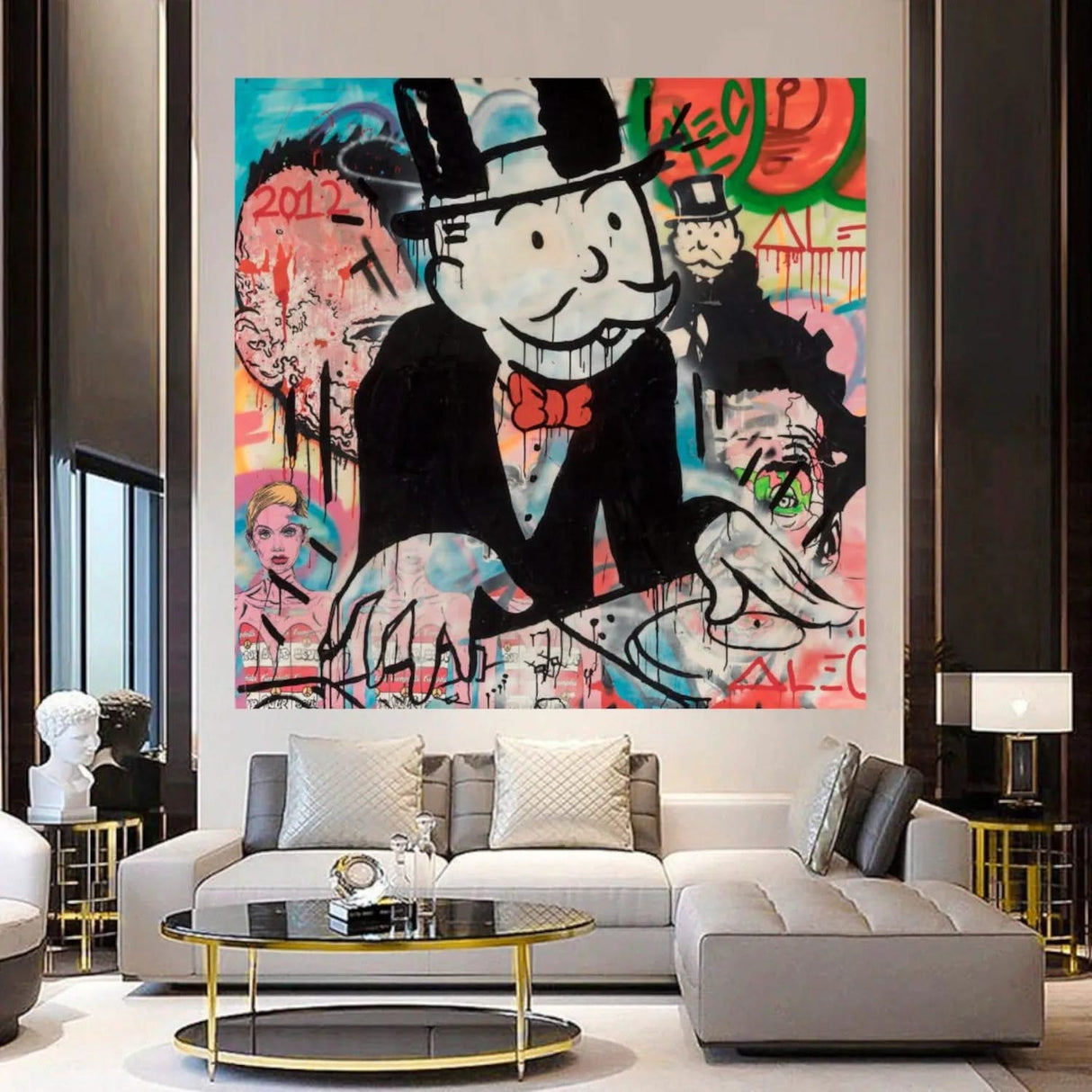 Alec Monopoly DJ Music Canvas Wall Art-ChandeliersDecor.com