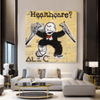 ChandeliersDecor.com-Monopoly Wall Poster-Alec Monopoly Healthcare Medical Newspaper Canvas Wall Art