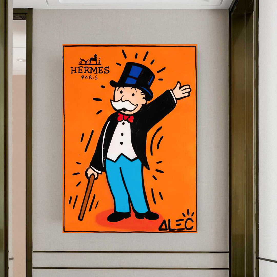 Alec Monopoly Hermes: Magician Art for Unique Wall Decor-ChandeliersDecor.com