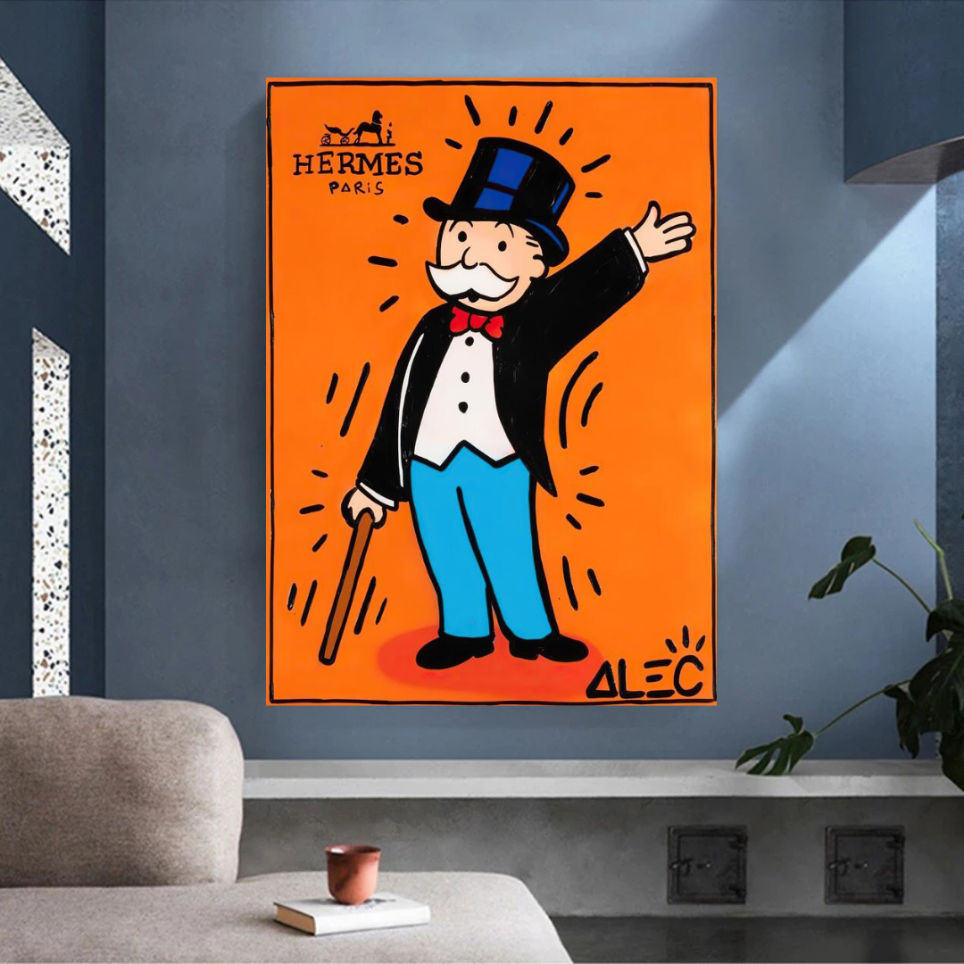 ChandeliersDecor.com-Monopoly Wall Poster-Alec Monopoly Hermes: Magician Art for Unique Wall Decor