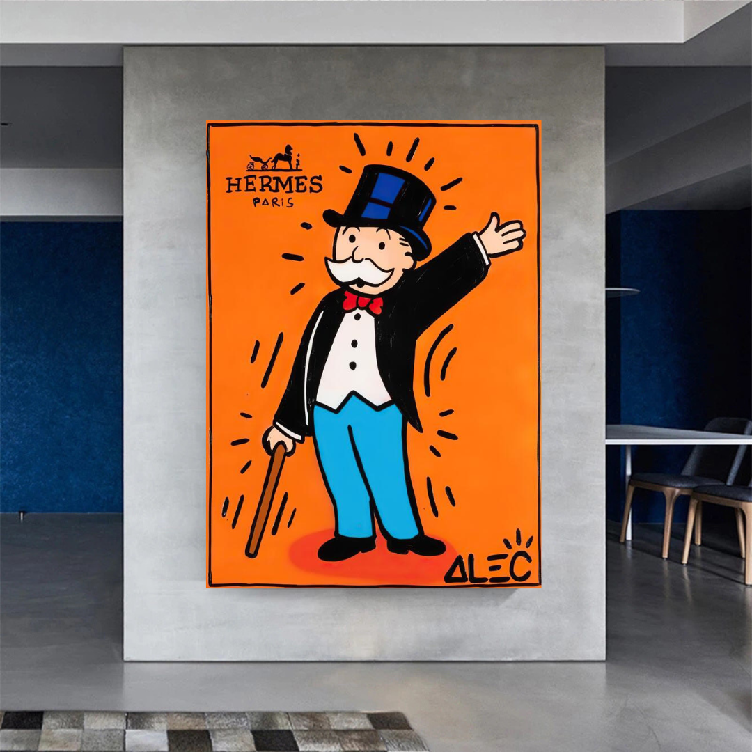 ChandeliersDecor.com-Monopoly Wall Poster-Alec Monopoly Hermes: Magician Art for Unique Wall Decor